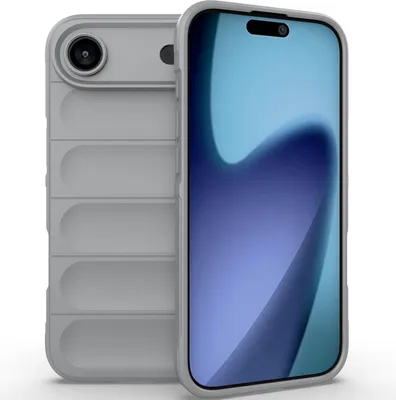 Produktbild von Handyhülle für iPhone Air Weich TPU Silikon Stossfest Anti-rutsch Hülle Grau
