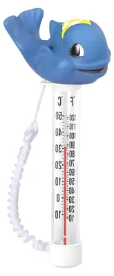 Obrázok produktu pre Teplomer do bazéna – senzor teploty vody – meranie teploty vody – plávajúci dizajn – 12,3 cm – dostupné vo viacerých farbách