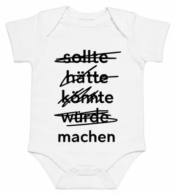 Productafbeelding van Hadden.Zou kunnen.Zou.Moet.Doen.Motiverende quote.Actiegericht.Fitness.Baby.Body.Wit.12/18 (maarschijnlijk een maat)