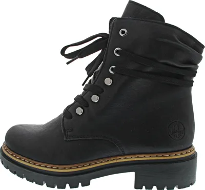Produktbild von Rieker Damen Schuhe Stiefeletten Schnürung Blockabsatz 72621, Größe:41 EU, Farbe:Schwarz