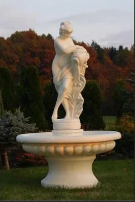 Produktbild von Zierbrunnen Springbrunnen Figur 196cm Brunnen Dekoration Garten Fontaine Teich