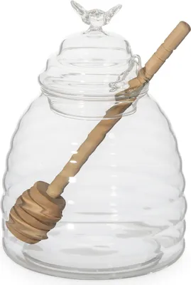 Image de Pot à miel avec cuillère en bois Homla MELLA, 0.46 l