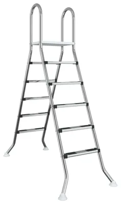 Produktbild von Leiter für Aufstellpools 224 x 175 cm 5-stufig Edelstahl 304