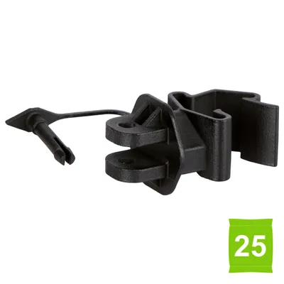 Produktbild von AKO T-Pfosten Pinlock-Isolator, schwarz, 25 Stück