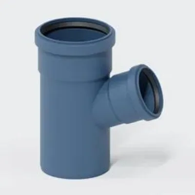 Produktbild von POLOPLAST Abzweig, DN110/75, POLO-KAL NG, PP-MD, Ø110/75mm, 67,5°, blau, 1 Stk.