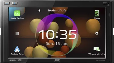 Immagine prodotto di JVC KW-M875DBW Ricevitore multimediale per auto nero WLAN 180 W Bluetooth (KWM875DBW)