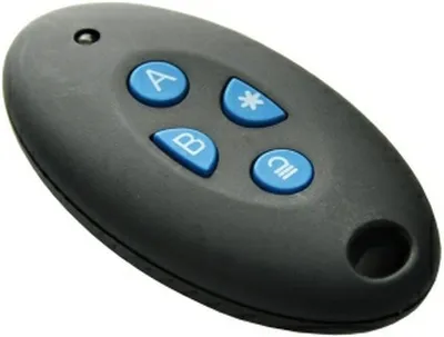 Produktbild von ABUS Terxon Funk-Fernbedienung (Art.-Nr. FU8150), Sicherheitssystem, IR Wireless, Drucktasten, Schwarz, Blau
