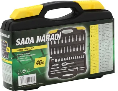 Immagine prodotto di Compass 09507 - Set Gola 1/4" 46 pezzi