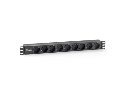 Produktbild von Equip 333282, 1U, Horizontal, Kunststoff, Schwarz, 9 AC-Ausgänge, 1,8 m