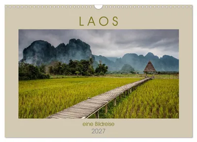 Produktbild von Laos - eine Bildreise (Wandkalender 2027 DIN A3 quer), CALVENDO Monatskalender