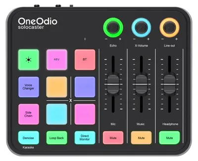 Obrázok produktu pre OneOdio Solocaster Audio Mixer and Sound Card