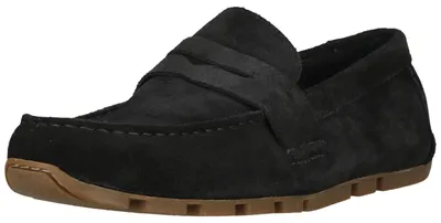 Immagine prodotto di CLARKS, pantofole Corsley con suola flessibile, colore blu navy, in pelle scamosciata, taglia 41