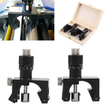 Image de Plus - 2 lames de meuleuse pour le travail du bois | Meuleuse magnétique réglable Mes Gauge avec réglage à vernier