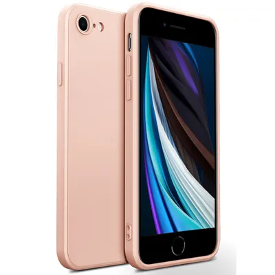 Obrázek produktu pro iPhone SE 2020 Pouzdro, Tekuté Silikonové Gumové Pouzdro, Nárazuvzdorné a Odolné proti Poškrábání pro iPhone SE 2020 Růžový