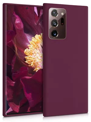 Produktbild von kwmobile Handyhülle für Samsung Galaxy Note 20 Ultra Hülle - TPU Case - Kabelloses Laden - Schutzhülle Cover in Bordeaux Violett