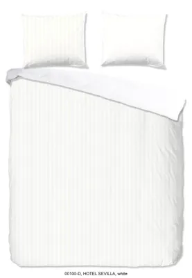Obrázok produktu pre Postelné obliečky "Hotel Sevilla" – biela – (200x220 cm) – 100 % bavlna