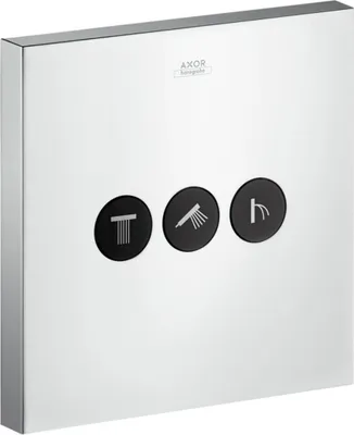 Obrázek produktu pro Ventil AXOR SHOWERSELECT SQUARE skrytý, pro 3 spotřebiče chrom chrom