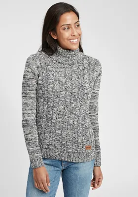 Immagine prodotto di OXMO OXPhilipa Maglione da donna con collo alto Maglione con collo alto 100% cotone Vestibilità regolare