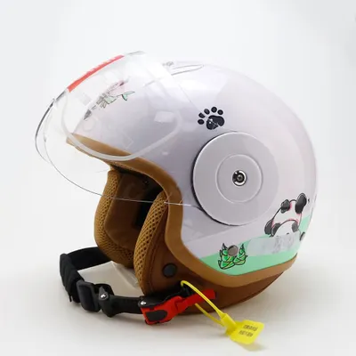 Productafbeelding van Kinderhelm - 3/4 helm voor scooter en fiets - Verstelbaar, geschikt voor hoofdomtrekken van 46–54 cm - Geventileerd - Lichtgewicht - Buitenschil van ABS+PC - Wit