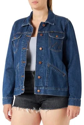 Zdjęcie produktu dla Kurtka jeansowa damska Wrangler, kolor River Stone, rozmiar XS