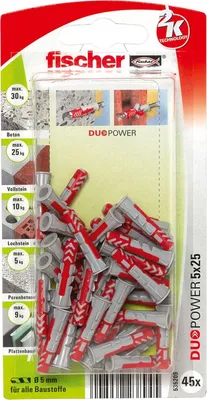 Produktbild von Dübel DUOPOWER 5x25 K