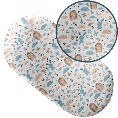 Produktbild von Spannbettlaken mit Gummizug 38x80 cm für Kinderwagen Moseskorb Wiege 100% Baumwolle