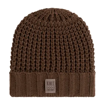 Produktbild von Knit Factory Robin Mütze - Tobacco - One Size