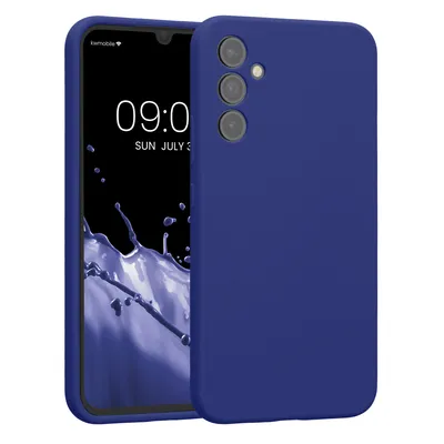 Produktbild von kwmobile Handyhülle kompatibel mit Samsung Galaxy A34 5G Hülle - gummierte Handy Case aus Silikon in Blauviolett