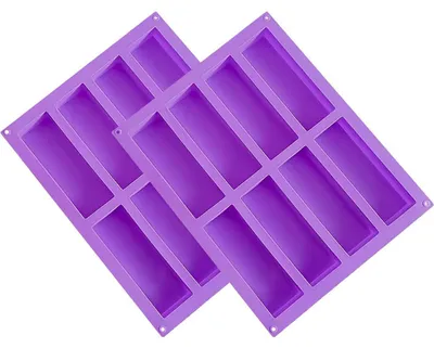 Produktbild von 2 Stück Silikon Backform für Müsliriegel 8 Mulden Antihaft Rechteckig