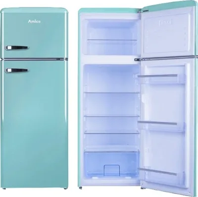 Produktbild von Amica Kühl-/Gefrierkombination KGC 15632 T, 208 l, ST, 40 dB, 2,5 kg/24h, , Farbe Hellblau