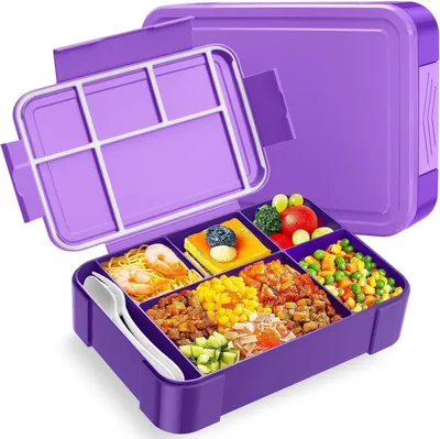 Image de Boîte à pain enfants avec compartiments 1330ml anti-fuite Lunchbox maternelle école