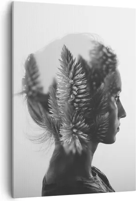 Produktbild von Bild auf Leinwand - Leinwandbild - Einteilig - Frau Abstraktion - 50x70cm - Wand Bild - Wanddeko - Wandbilder - Leinwanddruck - Kunstdruck - Wanddekoration - Leinwand bilder - Wandbild - PA50x70-3799