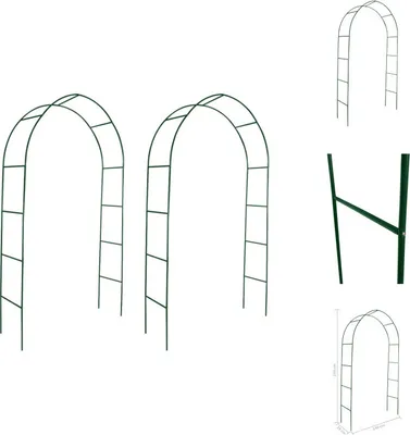 Produktbild von 2x Garten Rosenbogen Torbogen Rankgitter Rosensäule -  Rosenbögen, Gitter & Pergolen