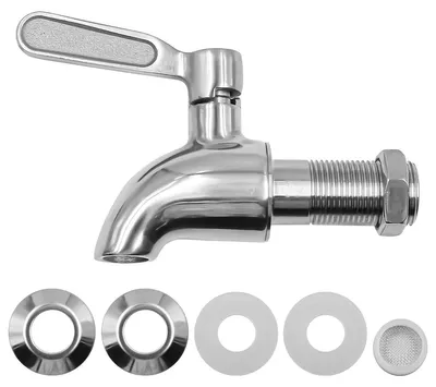 Ersatzhahn aus Edelstahl 304, 16 mm, für Getränkespender