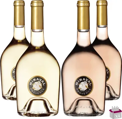 Produktbild von Los Entdeckung Miraval 4x75 Cl - 2 Côtes de Provence Rosé 2024 75Cl 13% & 2 Côtes de Provence Weiß 2024 75Cl 13%