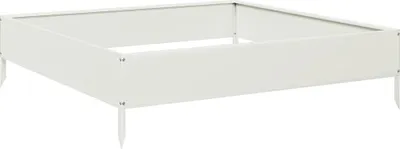 Obrázok produktu pre vidaXL Zvýšená posteľ biela 100x100x26 cm oceľ