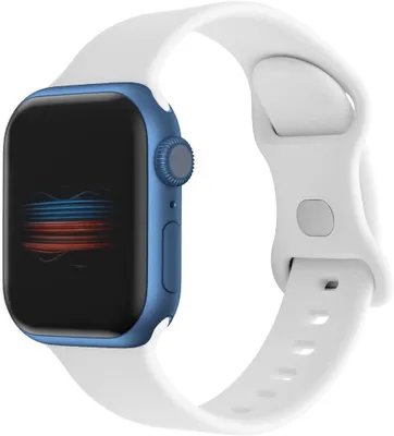 Immagine prodotto di Cinturino compatibile con Apple Watch 38 mm, 40 mm, 41 mm, cinturino sportivo, compatibile con iWatch Series 7, 6, 5, 4, 3, 2, 1, SE (bianco), bianco, 38 mm/40 mm/41 mm