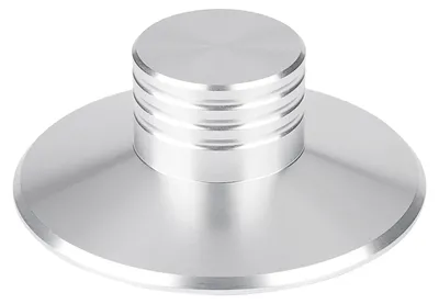 Zdjęcie produktu dla Stabilizator gramofonowy do płyt LP, czarny, metalowy, srebrny