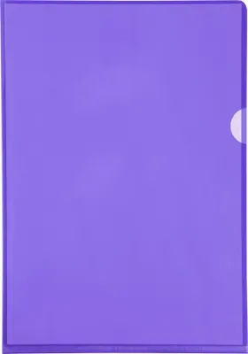 Image de Exacompta Etui carton de 100 pochettes coin PVC A4 Violet 661205E