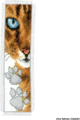 Produktbild von Vervaco Lesezeichen "Katze", Zählmuster