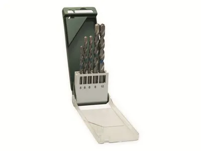 Produktbild von Bosch Accessories 2609255417 Beton-Spiralbohrer-Set 5teilig 5 mm, 6 mm, 6 mm, 8 mm, 10 mm Zylinderschaft 1 Set