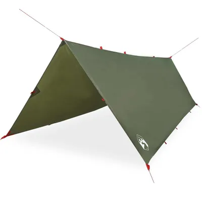 Imagen del producto de Lona de camping impermeable verde oliva 406x306 cm