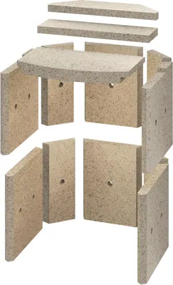 Produktbild von Innenauskleidung Vermiculite komplett Kaminofen Fireplace Alicante