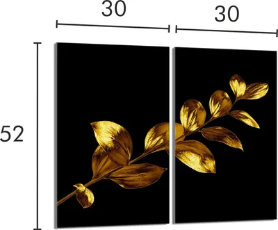 Produktbild von Glasschutzplatte für Herd 2x30x52 Gold