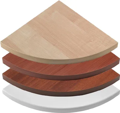 Productafbeelding van Hoekplank 'Ecopan', 25x25 mm - dikte 1,8 mm - kleur: kersen
