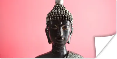 Produktbild von MuchoWow® Poster Buddha - Kopf - Augen 160x80 cm - Foto Poster