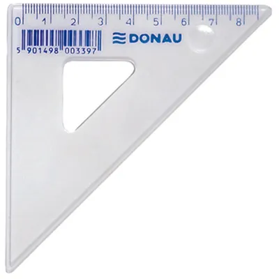 Obrázek produktu pro Ekierka transparentna 8,5 cm Donau