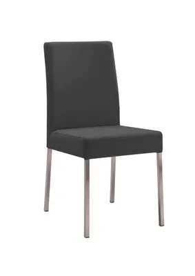 Obrázok produktu pre Bruck 1K, stolička, rám z nehrdzavejúcej ocele, čierny poťah (31529)