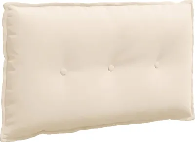 Image de vidaXL Dossier Coussin Beige 80 x 50 cm Tissu microfibre