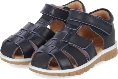 Produktbild von Bisgaard 71267.124 1401 Kinder Sandalen ANGUS in Dunkelblau aus Glattleder Größe: 30